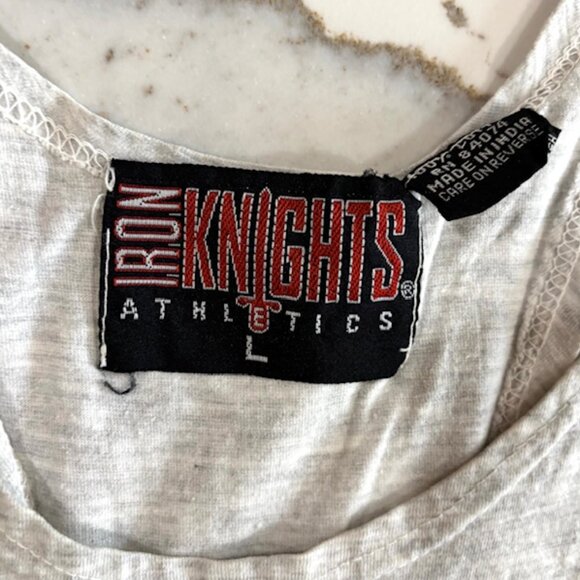 VTG 1994 Cleveland Indians Mens Muscle Tank Top Iron Knights Workout Wear L RARE - Picture 4 of 5